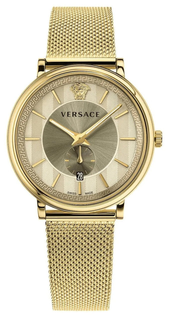 VERSACE V-Circle Automatic GMT with Small Seconds Men's Watch - VBQ070017