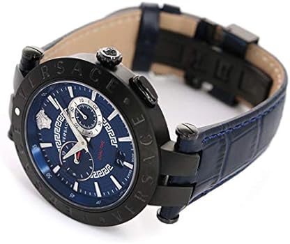 Versace V-Race Chronograph Quartz Blue Dial Mens Watch - VEBV00419