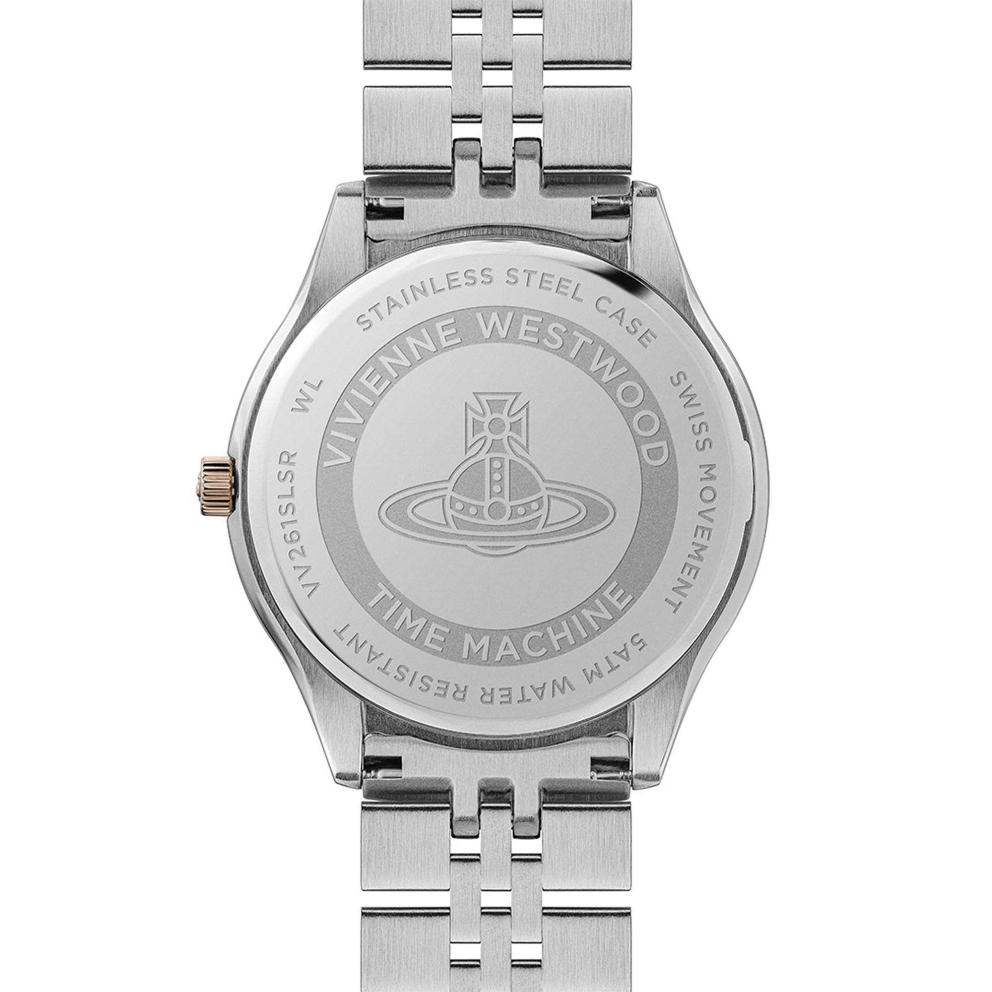 Vivienne Westwood Camberwell  Silver Dial RG Bi Metal Bracelet Ladies Watch - VV261SLSR