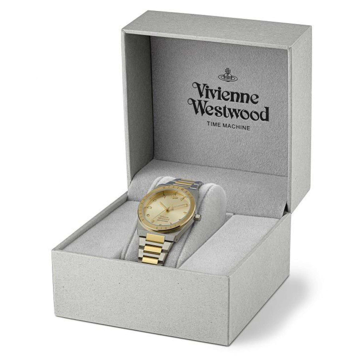 Vivienne Westwood Time Machine box packaging containing Charterhouse watch
