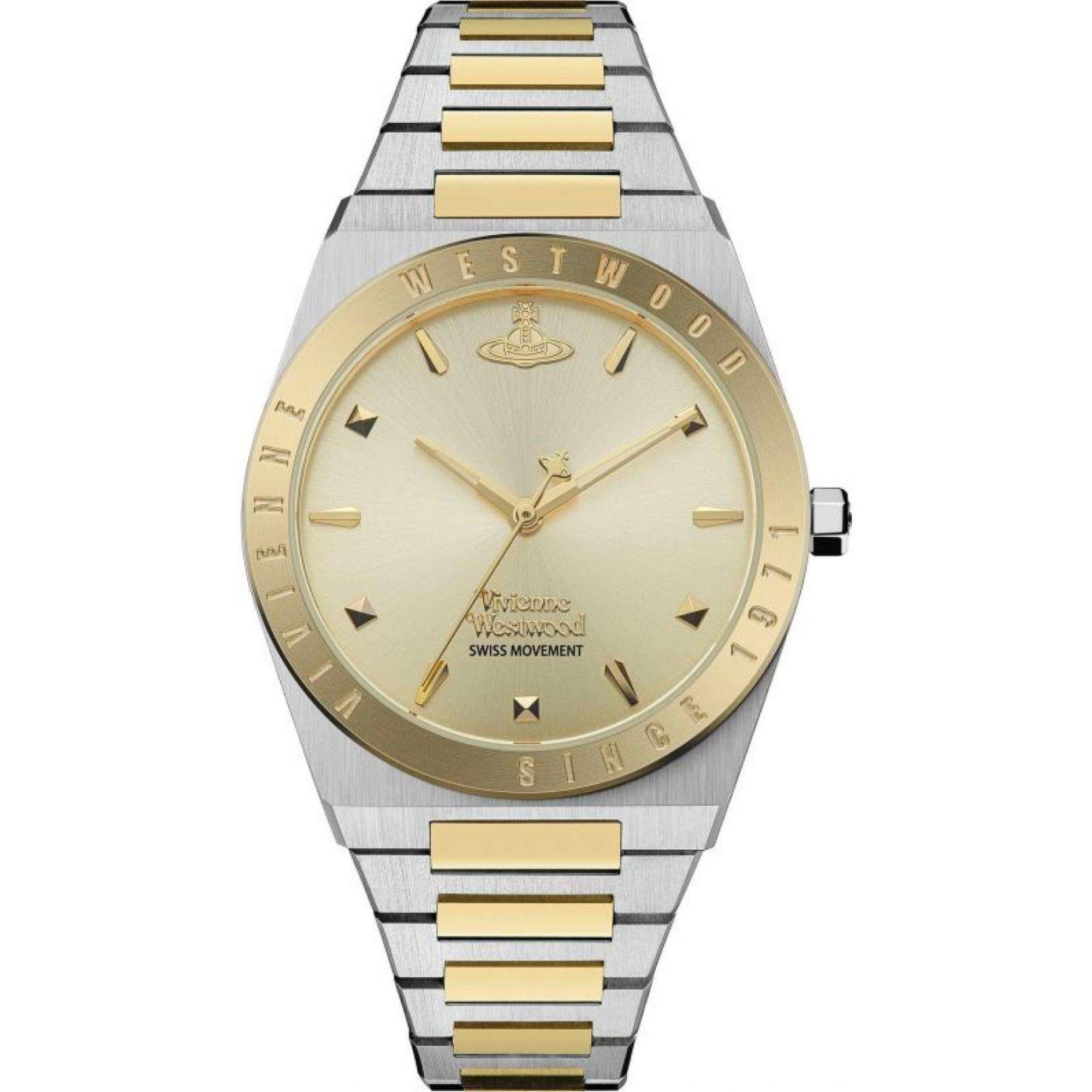 Vivienne Westwood Charterhouse watch with champagne dial and two-tone stainless steel bracelet