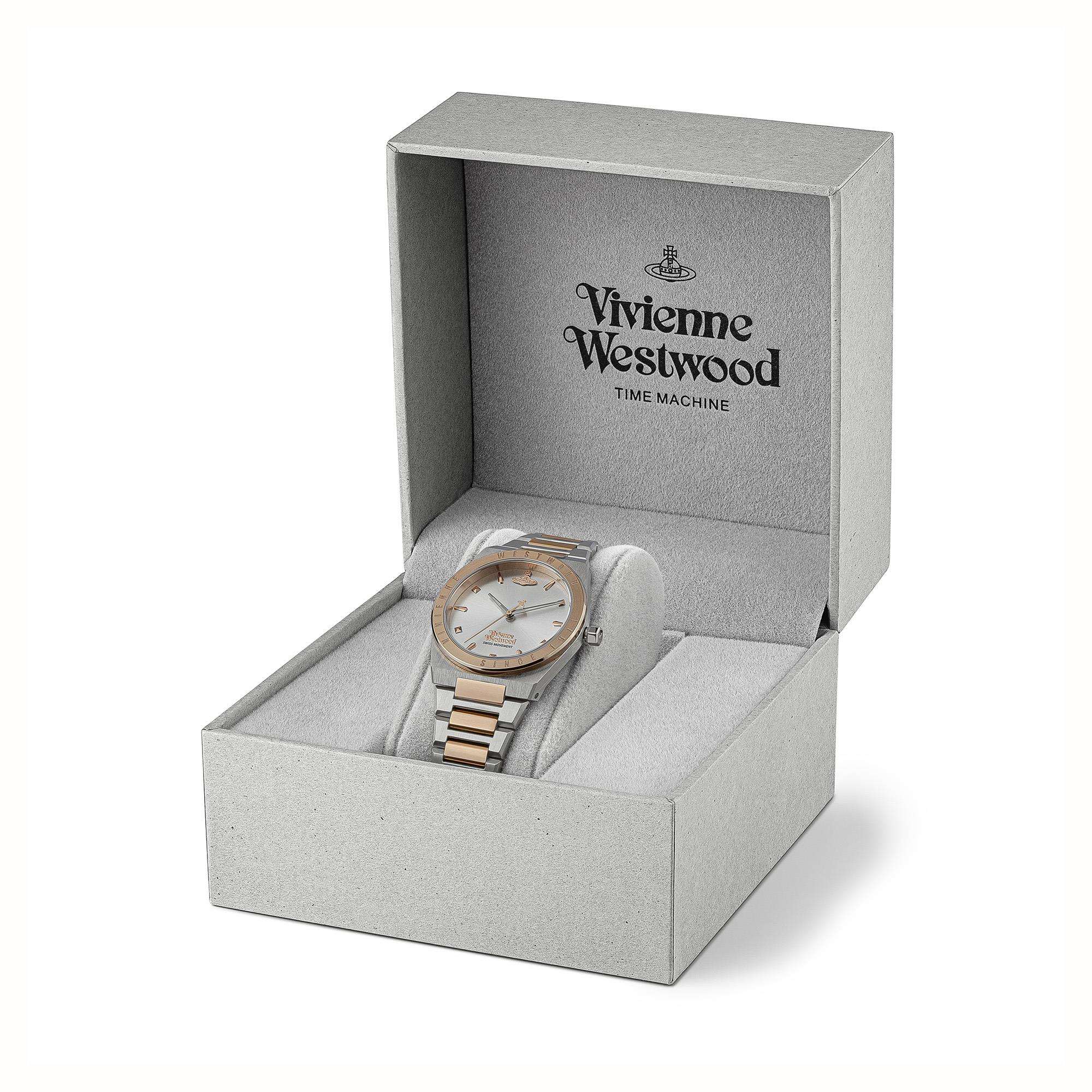Vivienne Westwood Charterhouse watch in gray presentation box with branded lid