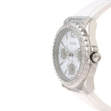 Guess Starlight White Rubber Strap Crystal Dial Women's Watch W0846L8 - Watches of New Zealand #2