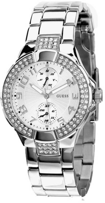 Guess Women's Mini Prism Analog Stainless Steel Women's Watch  W12638L1 - Watches of New Zealand