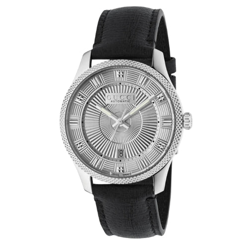 Gucci G-Timeless Automatic Silver Dial Stainless Steel Men's Watch YA126338