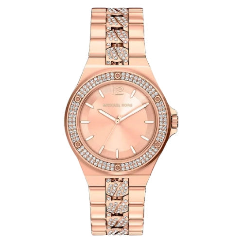 Michael Kors Lennox Pavé Rose Gold-Tone Women's Watch - MKO1247