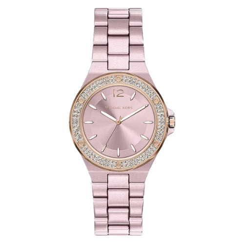 Michael Kors Mini Lennox Pavé Pink-Tone Women's Watch - MKO1254