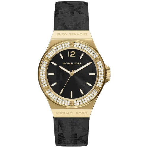 Michael Kors Lennox Pavé Gold-Tone And Black Watch - MKO1270