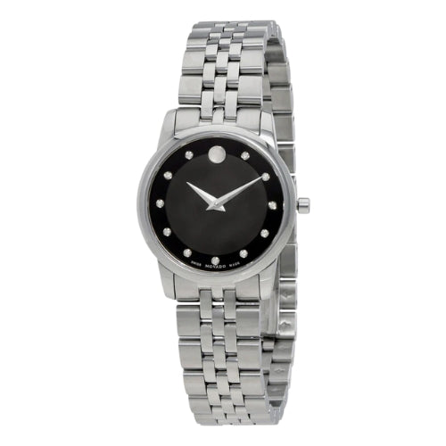 Movado Museum Quartz Black Dial Ladies Watch - 0606858