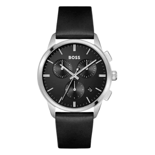 Hugo Boss Dapper Chronograph Stainless Black Dial Quartz Men's Watch 1513925