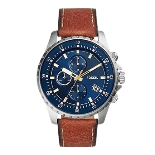 Fossil Dillinger Chronograph Brown Leather Men's Watch FS5675