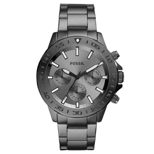 Fossil Bannon Multifunction Smoke Stainless Steel Men's Watch BQ2491