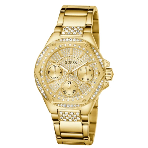 GUESS Gold Tone Multi-function Ladies Watch - GW0878L2