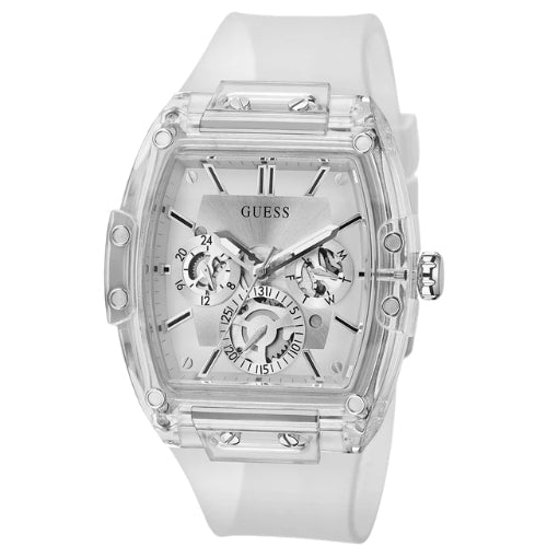 Guess Multi-function Clear PU Men's Watch GW0203G1