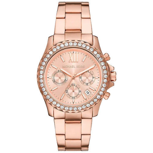 Michael Kors Oversized Everest Stainless Steel Rose Gold Women's Watch - MKO1131