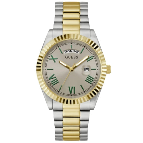 GUESS Silver Tone Day/Date Mens Watch - GW0265G15