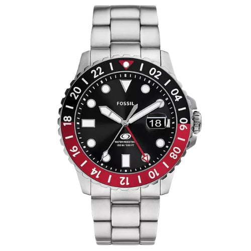 Fossil Minimalist Three-Hand Black Leather Men's Watch - FS6092