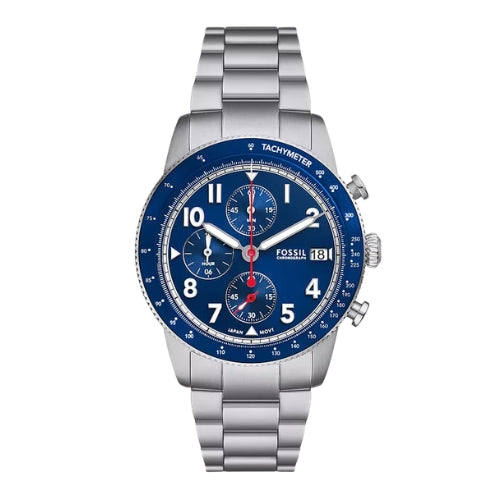 Fossil Sport Tourer Chronograph with Blue Dial Men's Watch  - FS6047