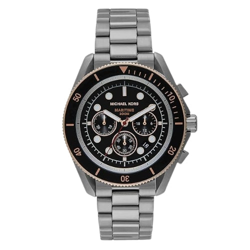 Michael Kors Maritime Quartz Black Dial Chronograph Men's Watch MK9204