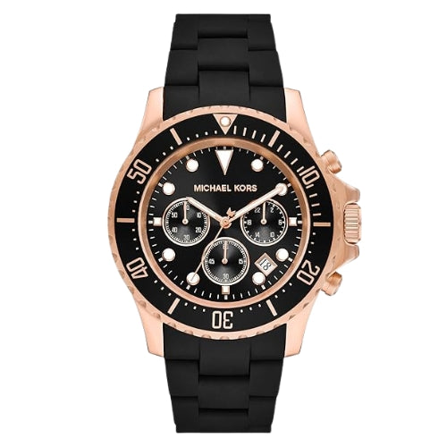 Michael Kors 45 mm Everest Black Dial Ceramic Chronograph Mens Watch - MK9055