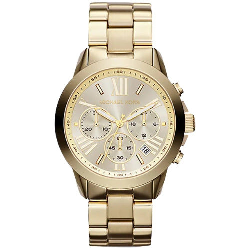 Michael Kors Gold Stainless Steel Gold Dial Men's Watch - MK5777