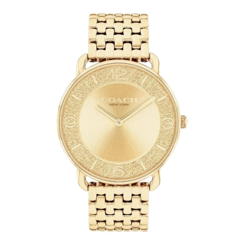 Coach Elliot Quartz Gold Dial Analog Stainless Steel Women's Watch - 14504374