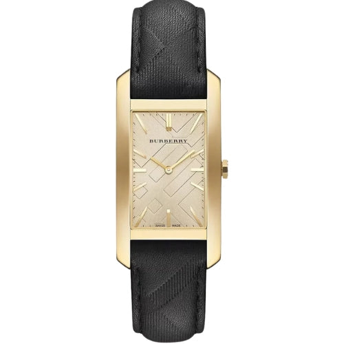Burberry Women's Swiss Black Leather Strap Watch 25mm BU9409