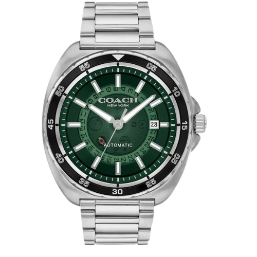 COACH Charter Automatic Green Dial Stainless Steel Bracelet 44mm Men's Watch - 14602713