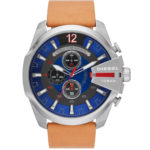 Diesel Mega Chief Blue Dial Men's Watch - DZ4319