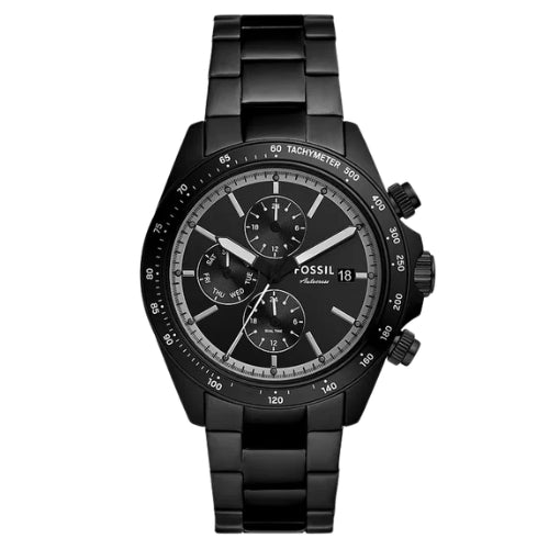 Fossil Autocross Multifunction Black Stainless Steel Watch BQ2875