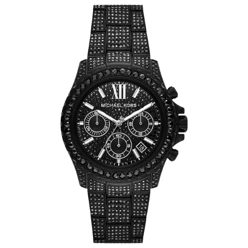 Michael Kors Oversized Everest Pavé Black-Tone Watch - MKO1229