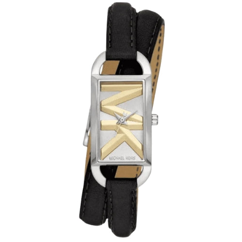 Michael Kors Mini Empire  Black Leather Women's Watch - MK4722