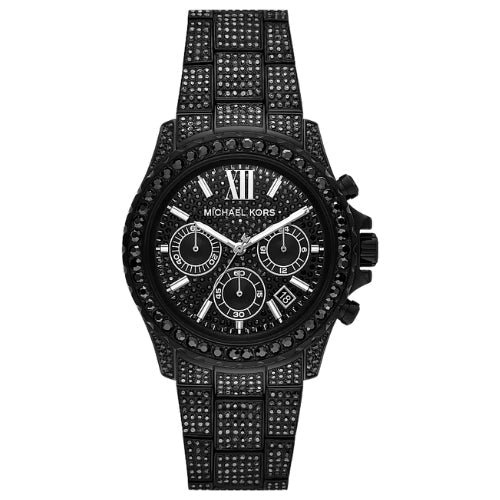 Michael Kors Oversized Everest Pavé Black-Tone Watch - MKO1229