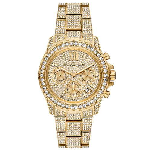Michael Kors Oversized Everest Pavé Gold-Tone Watch - MKO1226