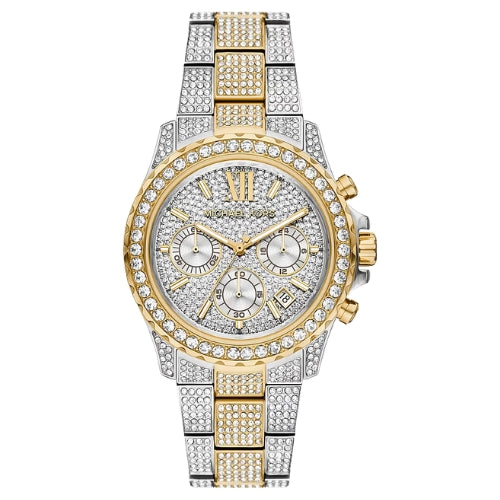 Michael Kors Oversized Everest Pavé Two-Tone Watch in TWO TONE - MKO1228