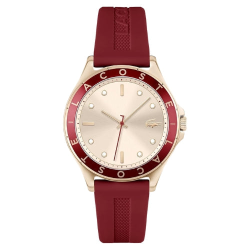 Lacoste Swing Quartz Rose Gold Round Dial Women's Watch - 2001266