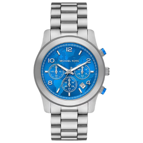 Michael Kors  Hunger Stop Oversized Runway Silver-Tone Watch - MK7427