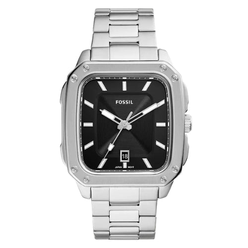 Fossil Bronson Chronograph Black Stainless Steel Men's Watch - FS5933