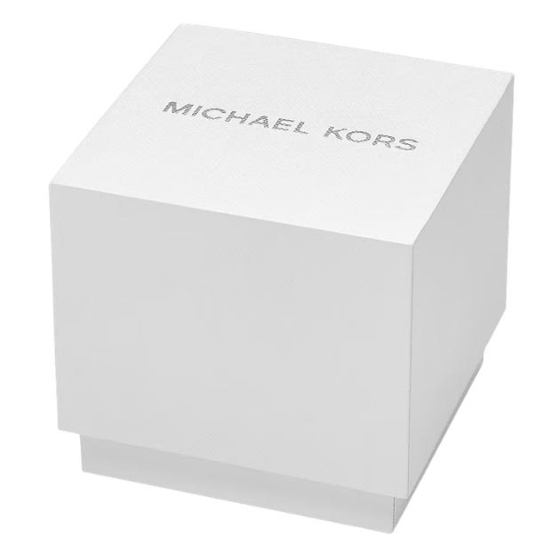 Michael Kors Oversized Everest Silver-Tone and Silicone Watch in JUNGLE GREEN - MKO1161