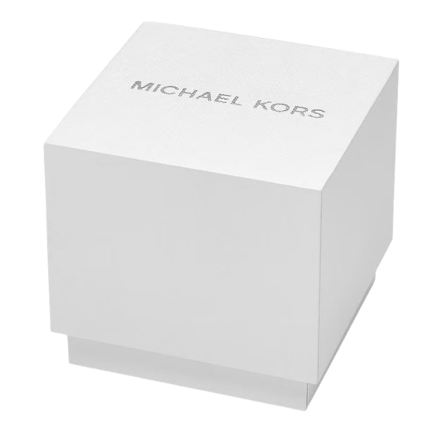 Michael Kors Oversized Everest Pavé Gold-Tone and Silicone Watch in BLUSH - MKO1134