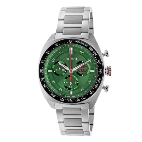 Gucci Interlocking 41mm Green Dial Men's Watch YA142318