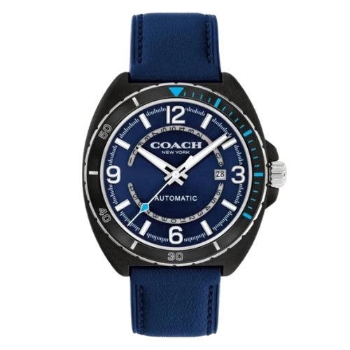 Coach Charter Automatic Blue Dial Analog Leather Men Watch - 14602736