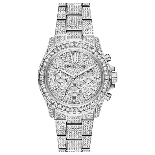 Michael Kors Oversized Everest Pavé Silver-Tone Watch - MKO1227