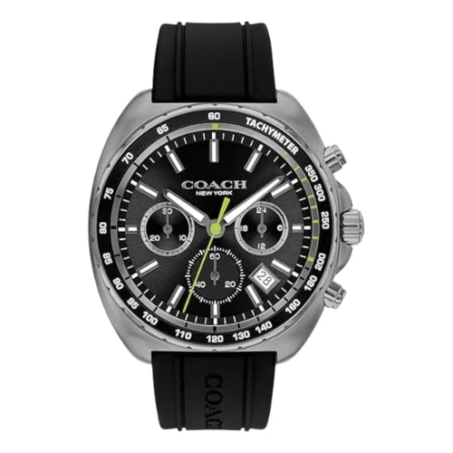 Coach Charter Quartz Black Dial Chronograph Leather Men's Watch - 14602709