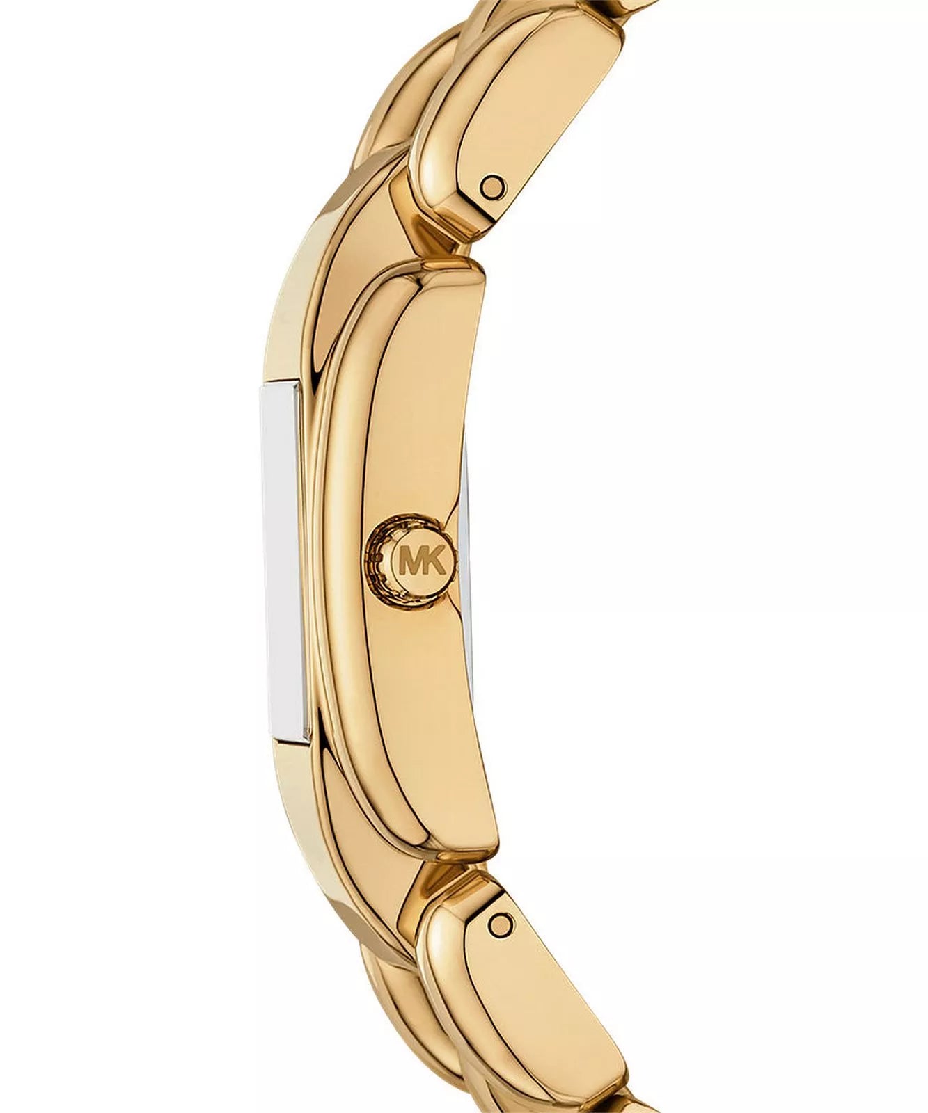 Michael Kors Mini Hally Quartz Crystal Gold Dial Ladies Watch MK4921